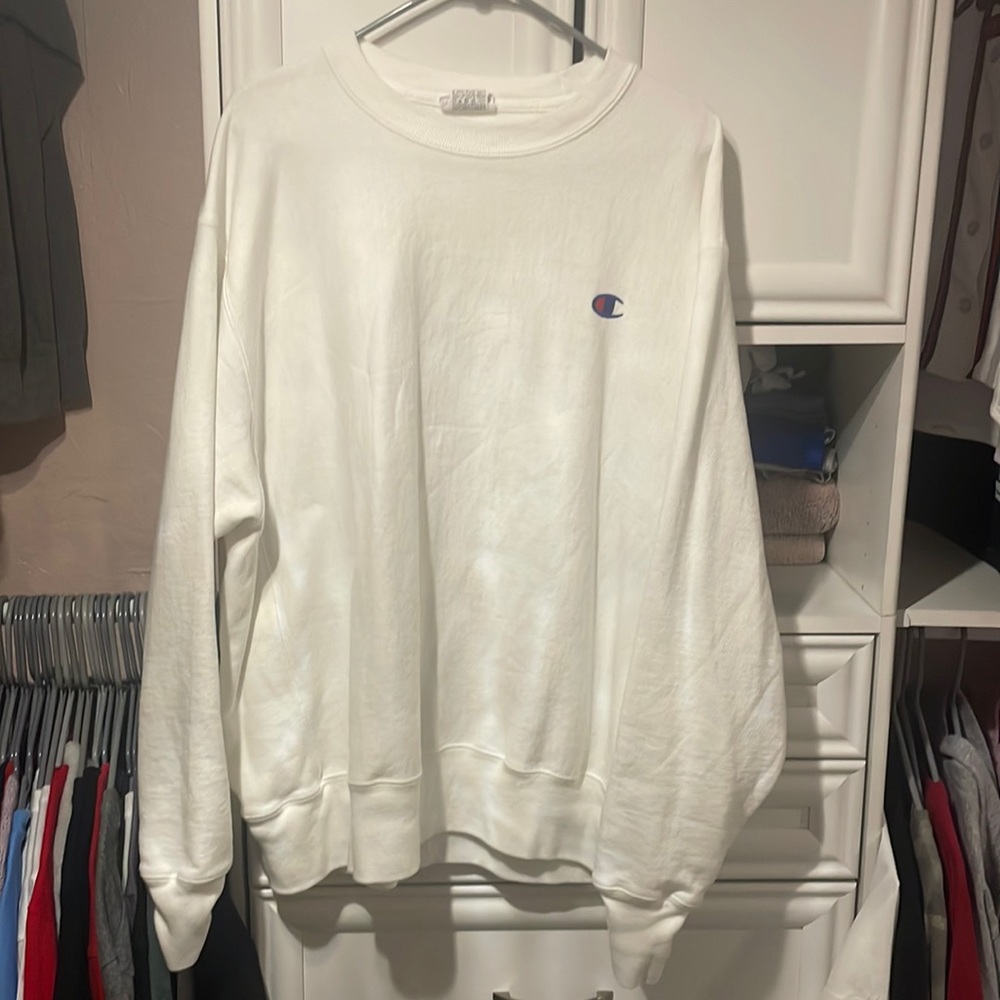 White champion crew neck